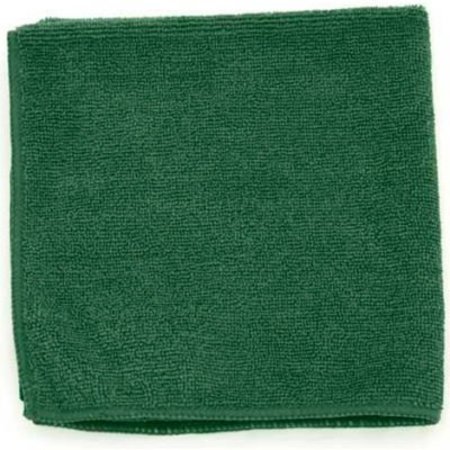 HOSPECO Microworks Microfiber Towel 12in x 12in 330GSM, Dark Green 12 Towels/Pack - 2502-DWG-DZ